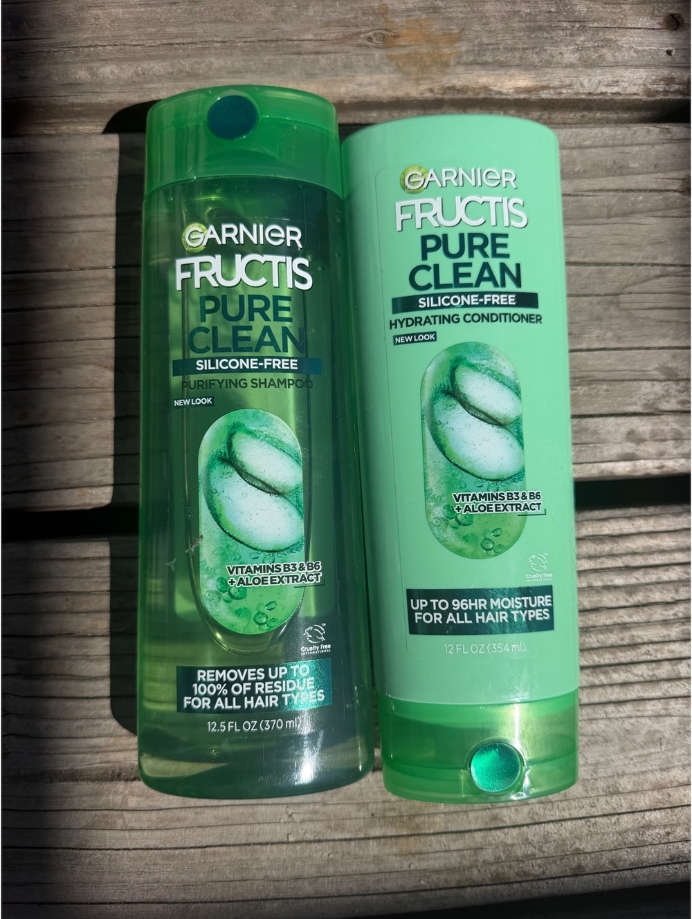 Garnier Fructis Pure Clean Shampoo and Conditioner Set 12.5 fl oz each